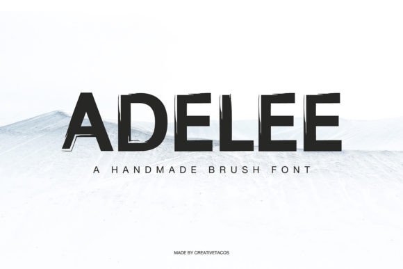 Adelee: A Handwritten Display Font for Digital Personality