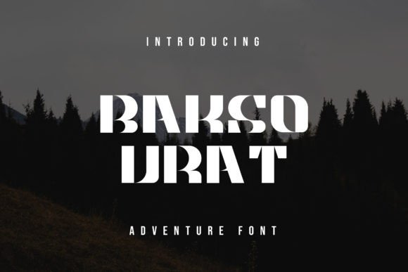 Bakso Urat: A Bold Display Font for Handmade Brands