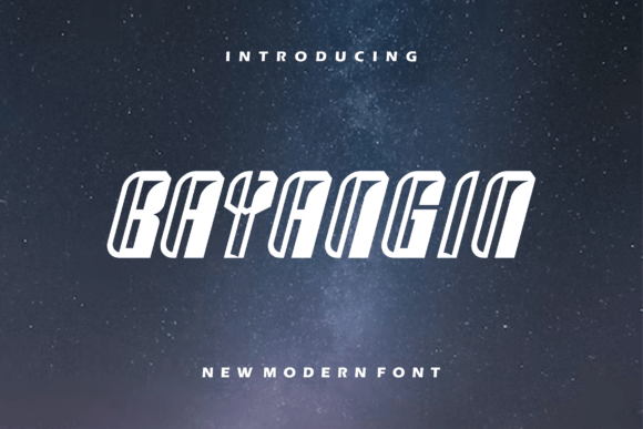 Bayangin: A Sporty, Modern Display Font for Digital Branding