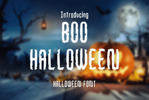 Boo Halloween Font: Spooky Display Type for Crafters & Sellers