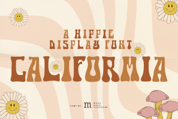 Califormia: A Playful Retro Display Font for Digital Design