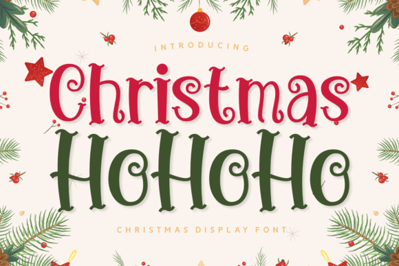 Christmas Ho Ho Ho: A Festive Display Font Review