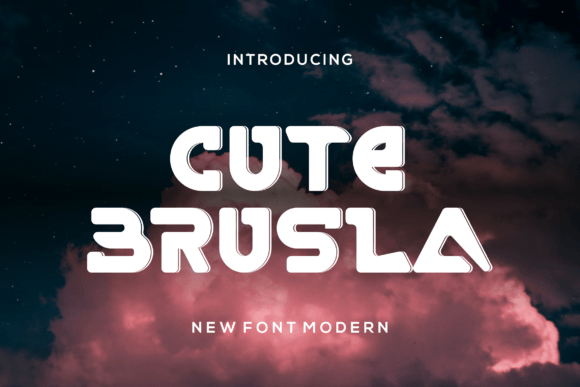 Cutebrusla: A Display Font That Makes Your Campaign Smile