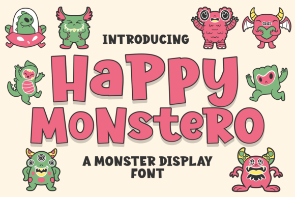 Happy Monstero: A Playful Display Font for Scroll-Stopping Campaigns