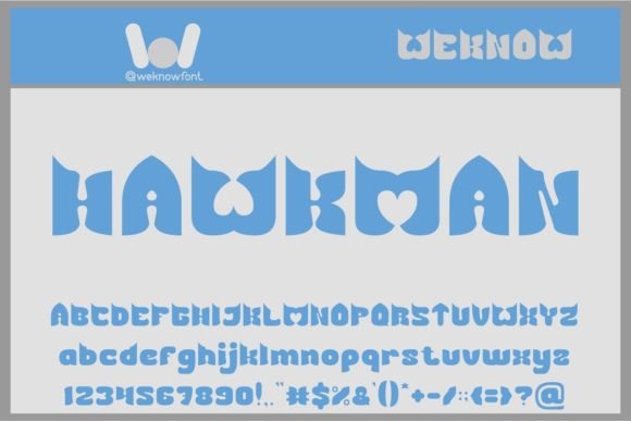 Hawkman: A Display Font That Makes Your Brand Feel Joyful & Memorable