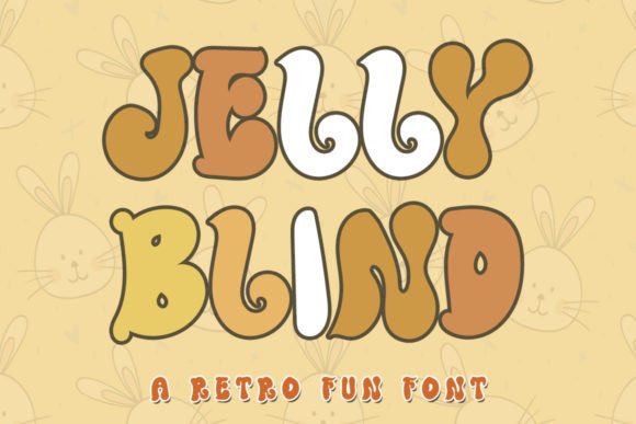 Jelly Blind: A Playful Retro Display Font for Digital Brands