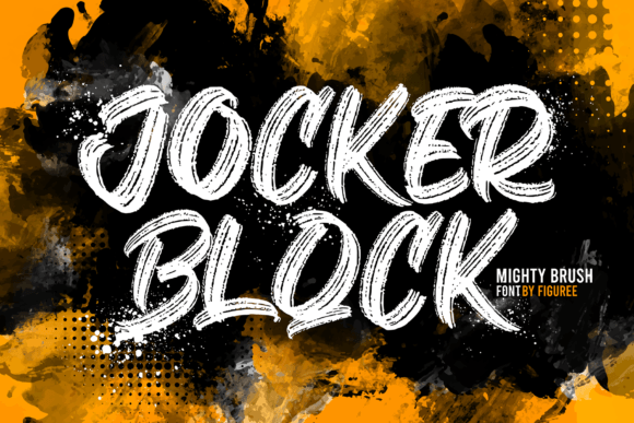 Jocker Block: A Bold, Hand-Drawn Display Font for Crafters