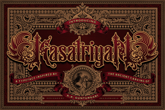 Kasatriyan: A Display Typeface That Anchors Digital Brand Identity
