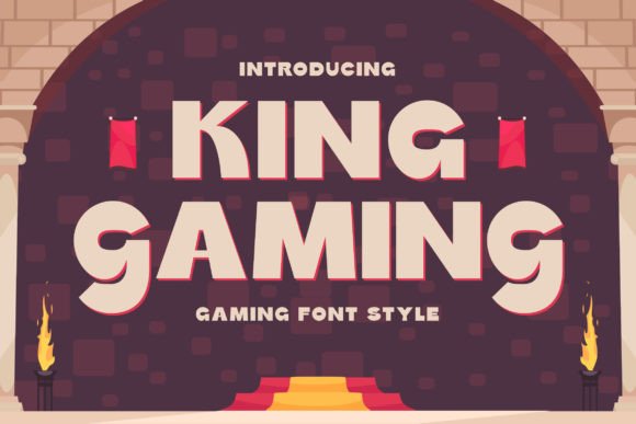 King Gaming Font: Adventure-Ready Display Typeface for Crafters