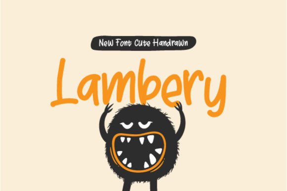 Lambery Handwritten Display Font for Crafters