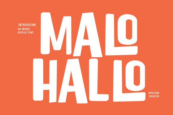 Malohallo: A Joyful Display Font for Scroll-Stopping Marketing