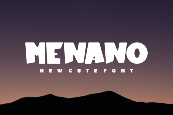 Menano: A Chubby Display Font That Elevates Real Small Business Branding