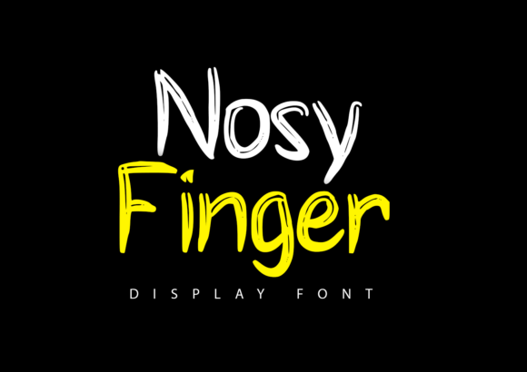 Nosy Finger: A Display Font That Adds Edge to Digital Branding