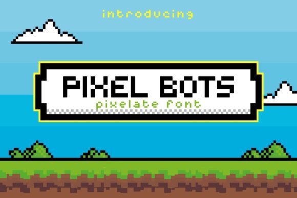 Pixel Bots: A Retro Display Font That Pops on the Web