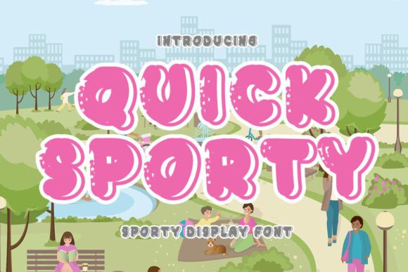 Quick Sporty: A Fresh Display Font for Small Business Branding