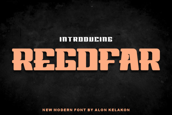 Regofar: A Modern Display Font That Makes Handmade Products Shine