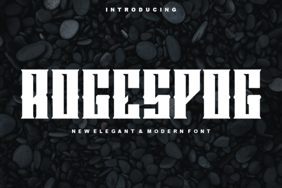 Rogespog: A Modern Display Font for Digital Branding