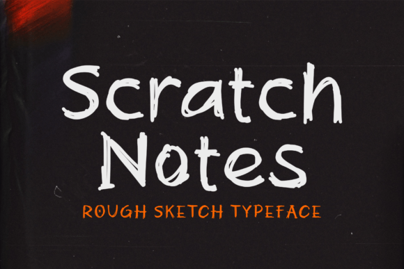 Scratch Note: A Handmade Display Font That Feels Like Yours