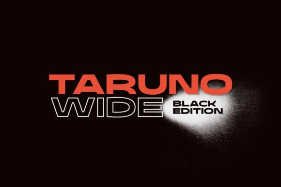 Taruno Wide Black: A Display Font That Commands Attention