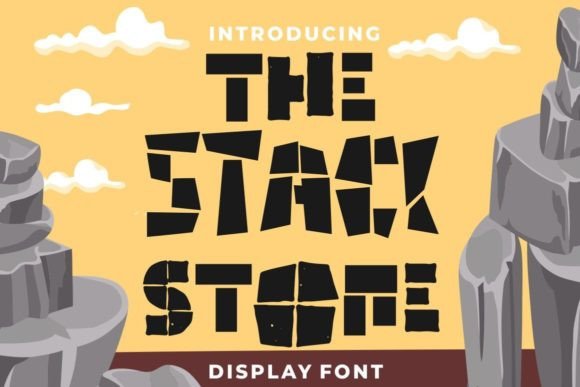 The Stack Stone Display Font for Handmade Creators