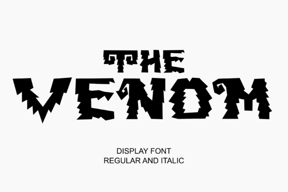 The Venom: A Spooky Display Font That Commands Attention Online