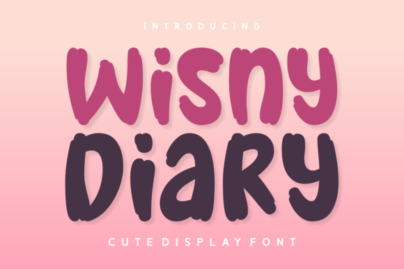 Wisny Diary: A Chubby, Friendly Display Font for Warm Brand Identities